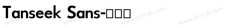 Tanseek Sans字体转换